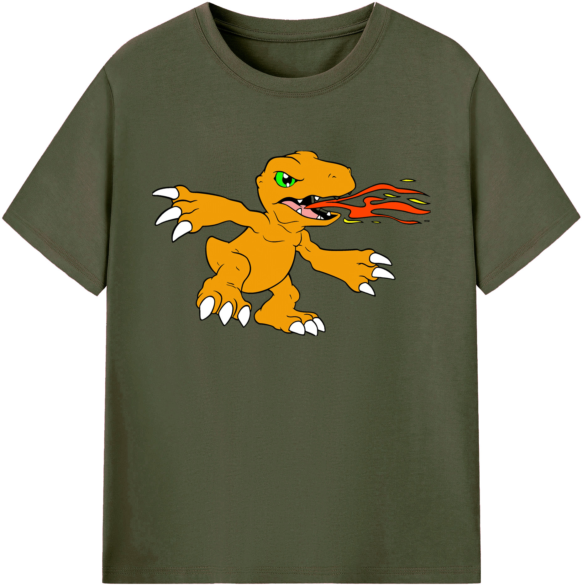 （画像用） Digimon デジタルモンスター/デジモン 綿100％ メンズ半袖Tシャツ｜肌触りやわらか＆通気性